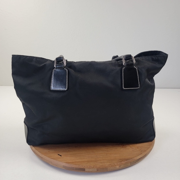 Vintage Prada TESSUTO Nylon Black Tote Shoulder Bag - Picture 2 of 16